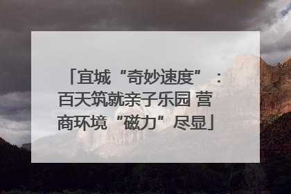 宜城“奇妙速度”：百天筑就亲子乐园 营商环境“磁力”尽显