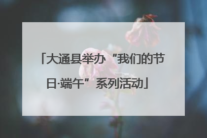大通县举办“我们的节日·端午”系列活动