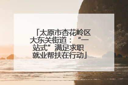 太原市杏花岭区大东关街道：“一站式”满足求职 就业帮扶在行动