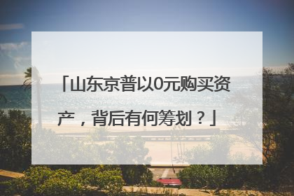 山东京普以0元购买资产，背后有何筹划？