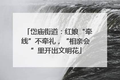 岱庙街道：红娘“牵线”不牵礼，“相亲会”里开出文明花