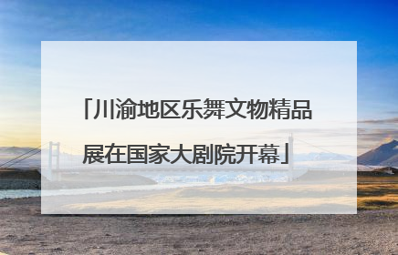 川渝地区乐舞文物精品展在国家大剧院开幕