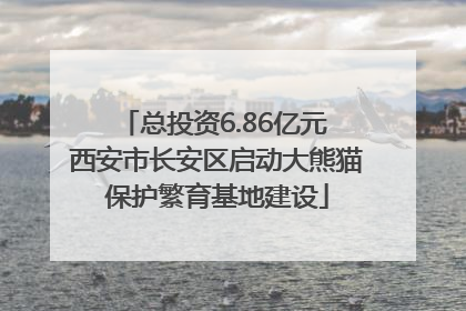总投资6.86亿元 西安市长安区启动大熊猫保护繁育基地建设
