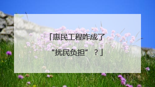 惠民工程咋成了“扰民负担”？