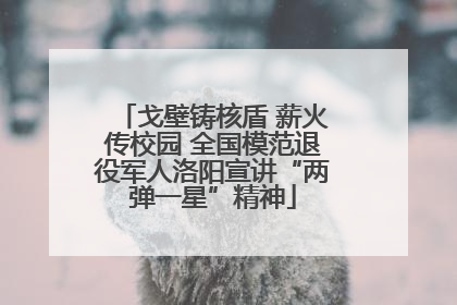 戈壁铸核盾 薪火传校园 全国模范退役军人洛阳宣讲“两弹一星”精神