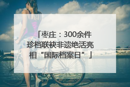 枣庄：300余件珍档联袂非遗绝活亮相“国际档案日”