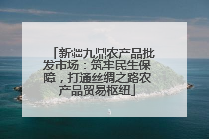 新疆九鼎农产品批发市场：筑牢民生保障，打通丝绸之路农产品贸易枢纽