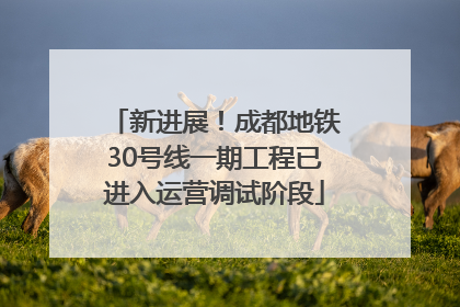 新进展！成都地铁30号线一期工程已进入运营调试阶段