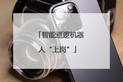 智能巡逻机器人“上岗”