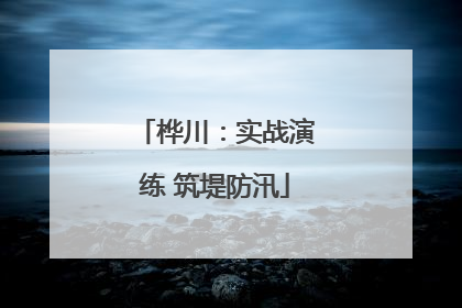 桦川：实战演练 筑堤防汛