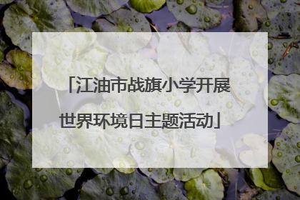 江油市战旗小学开展世界环境日主题活动