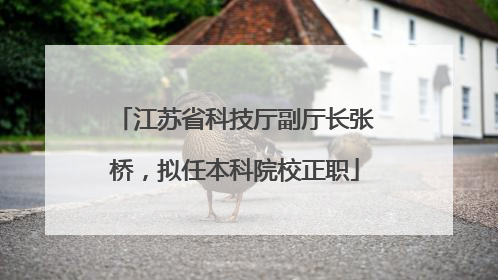江苏省科技厅副厅长张桥，拟任本科院校正职