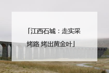 江西石城：走实采烤路 烤出黄金叶