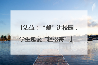 沾益：“邮”进校园，学生包裹“轻松寄”