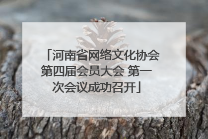 河南省网络文化协会第四届会员大会 第一次会议成功召开