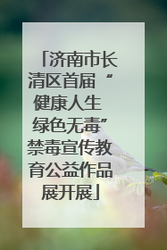 济南市长清区首届“健康人生 绿色无毒”禁毒宣传教育公益作品展开展