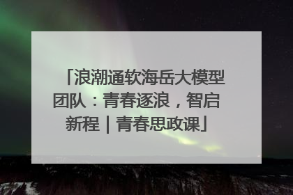 浪潮通软海岳大模型团队：青春逐浪，智启新程｜青春思政课