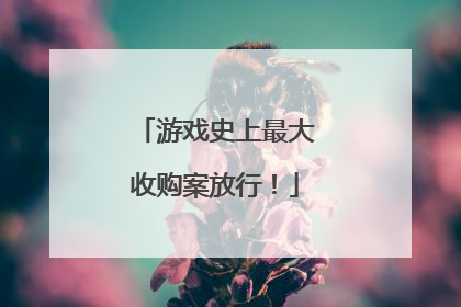 游戏史上最大收购案放行！