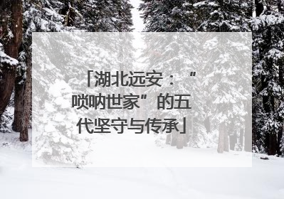 湖北远安：“唢呐世家”的五代坚守与传承