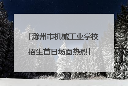 滁州市机械工业学校招生首日场面热烈
