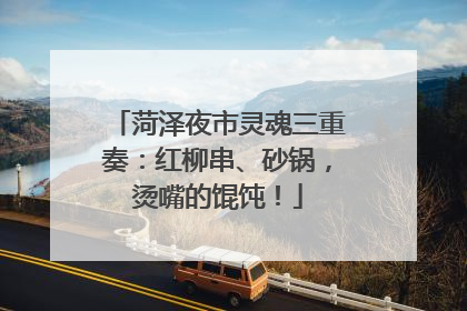 菏泽夜市灵魂三重奏：红柳串、砂锅，烫嘴的馄饨！