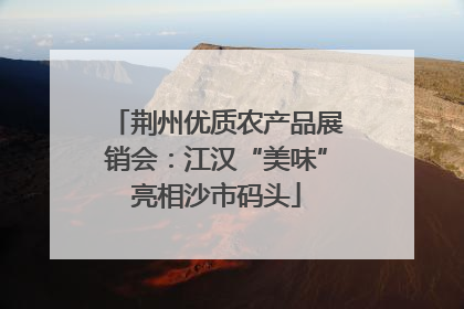 荆州优质农产品展销会：江汉“美味”亮相沙市码头