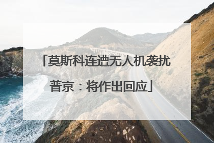 莫斯科连遭无人机袭扰 普京：将作出回应