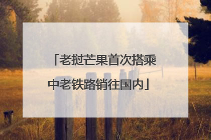 老挝芒果首次搭乘中老铁路销往国内
