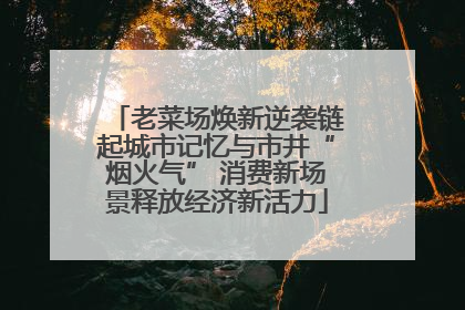 老菜场焕新逆袭链起城市记忆与市井“烟火气” 消费新场景释放经济新活力