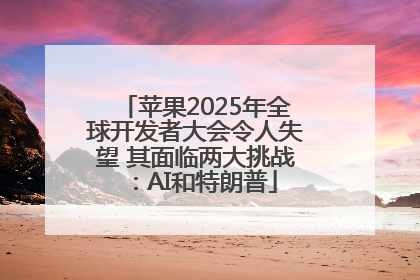 苹果2025年全球开发者大会令人失望 其面临两大挑战：AI和特朗普