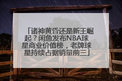 诸神黄昏还是新王崛起？闲鱼发布NBA球星商业价值榜，老牌球星持续占据销量前三
