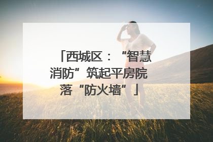 西城区：“智慧消防”筑起平房院落“防火墙”