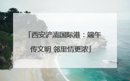 西安浐灞国际港：端午传文明 邻里情更浓