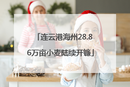连云港海州28.86万亩小麦陆续开镰