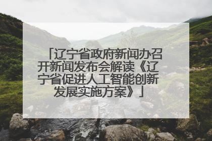 辽宁省政府新闻办召开新闻发布会解读《辽宁省促进人工智能创新发展实施方案》