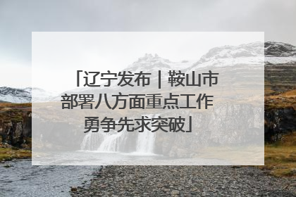 辽宁发布｜鞍山市部署八方面重点工作勇争先求突破