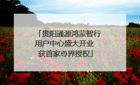 贵阳通源鸿蒙智行用户中心盛大开业 获首家尊界授权