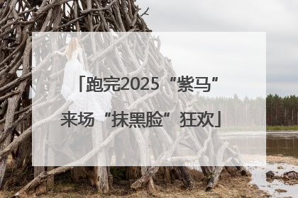 跑完2025“紫马” 来场“抹黑脸”狂欢
