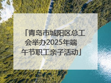青岛市城阳区总工会举办2025年端午节职工亲子活动