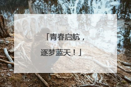 青春启航，逐梦蓝天！