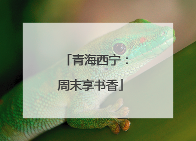 青海西宁：周末享书香