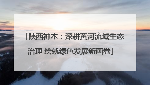 陕西神木：深耕黄河流域生态治理 绘就绿色发展新画卷