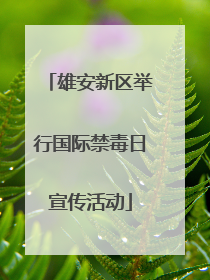 雄安新区举行国际禁毒日宣传活动