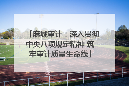 麻城审计：深入贯彻中央八项规定精神 筑牢审计质量生命线