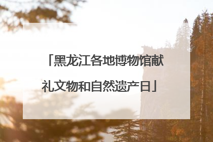 黑龙江各地博物馆献礼文物和自然遗产日