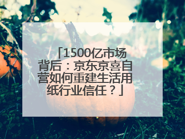 1500亿市场背后：京东京喜自营如何重建生活用纸行业信任？