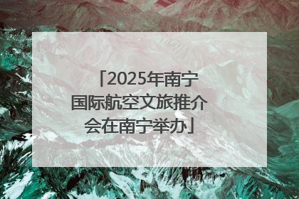 2025年南宁国际航空文旅推介会在南宁举办