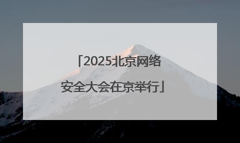 2025北京网络安全大会在京举行