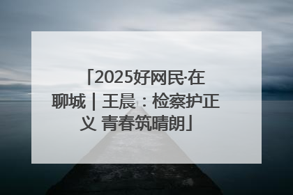 2025好网民·在聊城｜王晨：检察护正义 青春筑晴朗