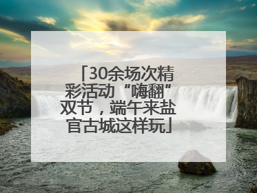 30余场次精彩活动“嗨翻”双节，端午来盐官古城这样玩